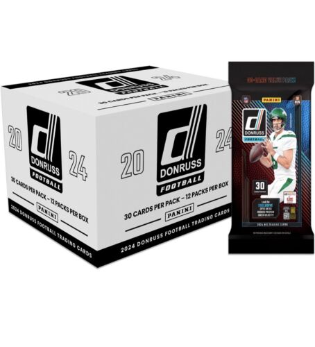 2024 Panini Donruss NFL FOOTBALL Trading Card CELLO FAT PACK BOX ✅ IN STOCK