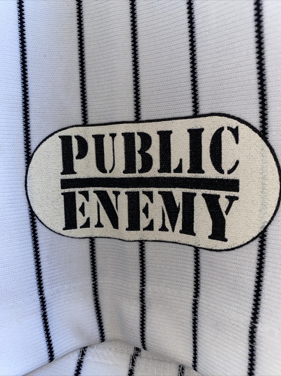 Super RARE Vintage 90's Public Enemy Rapp Style Baseball Jersey