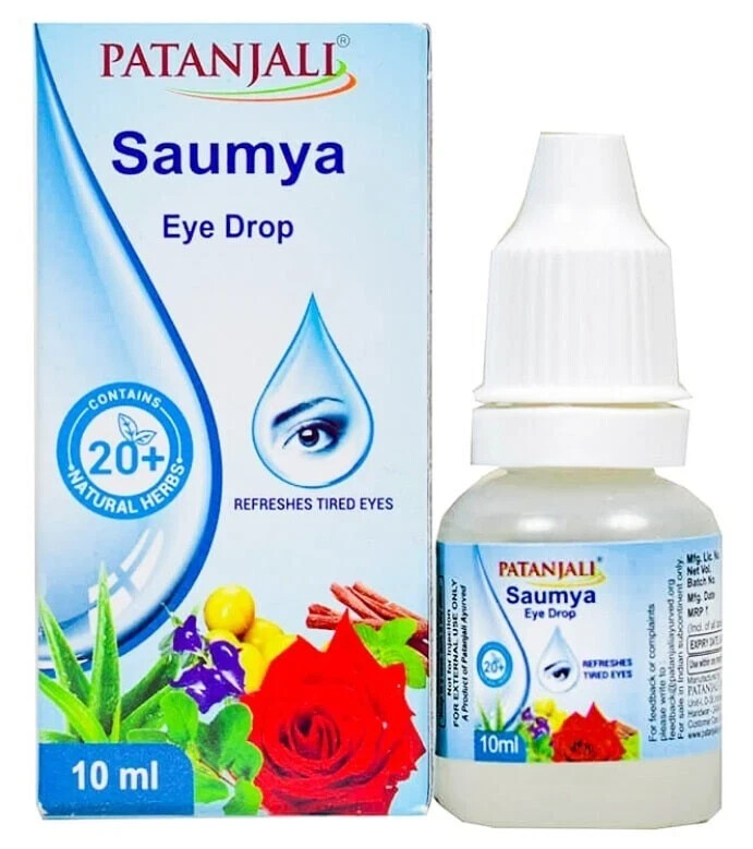 Divya Saumya Ayurvedic Herbal Eye Drops 10ml for Healthy Vision Support
