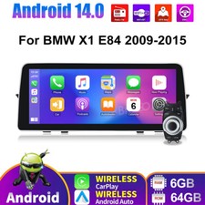 For BMW X1 E84 12.3" Android 14 Carplay 64G Car Stereo GPS Sat Navi Touch Screen