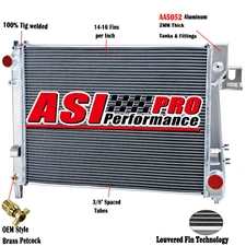 4 ROW Radiator FOR 2002-2004 Dodge Ram 1500 3.7L-5.7L/Ram 2500 3500 5.7L V8