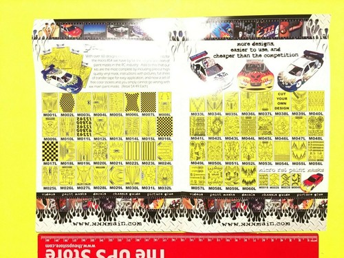 RARE ORIGINAL VINTAGE ~ XXX MAIN RACING ~RC PAINT MASK APPLICATOR TRANSFER TAPE  - Picture 2 of 7