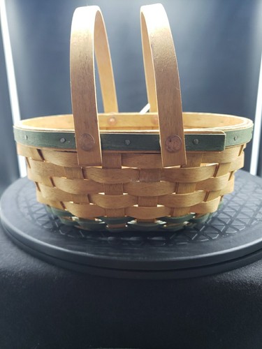 Longaberger 2004 Green Gumdrop Tree Trimming Basket Only - Picture 5 of 6