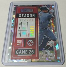 2020 Panini Contenders KETEL MARTE Season Ticket Cracked Ice #/23 Diamondbacks