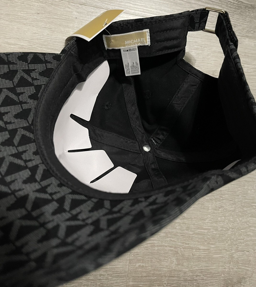 Michael Kors Monogram MK Logo Black Baseball Cap Hat  display picture 1