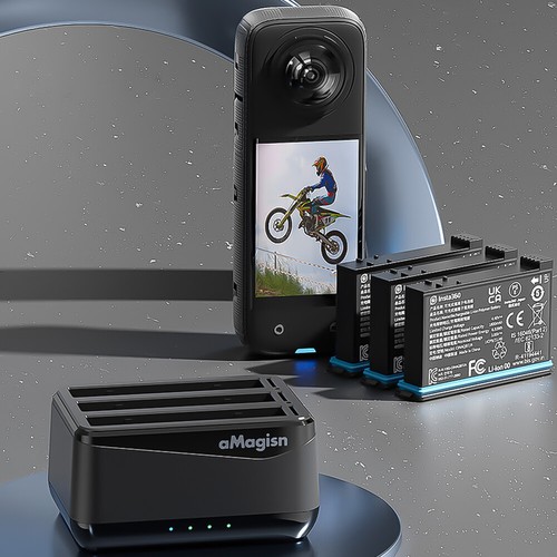 Hub de chargeur de batterie à 3 emplacements avec emplacements pour carte Micro - Zdjęcie 4 z 12