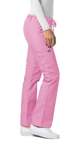 Uniforme de enfermería médica unisex Adar tiro bajo bolsillo cordón pantalones talla XXS - Imagen 3 de 6