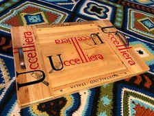 Uccelliera Montalcino wine box/ serving tray