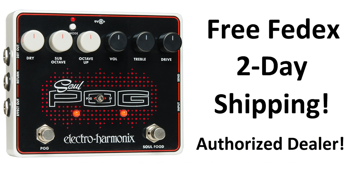 新品 未使用 Electro-Harmonix Soul Pog Amazon.com: Electro-Harmonix Soul POG Overdrive/Octave Multi