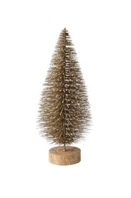Gift Company: kleiner Dekobaum ''Seoul'', Gold mit Glitzer, 30 cm, Weihnachten