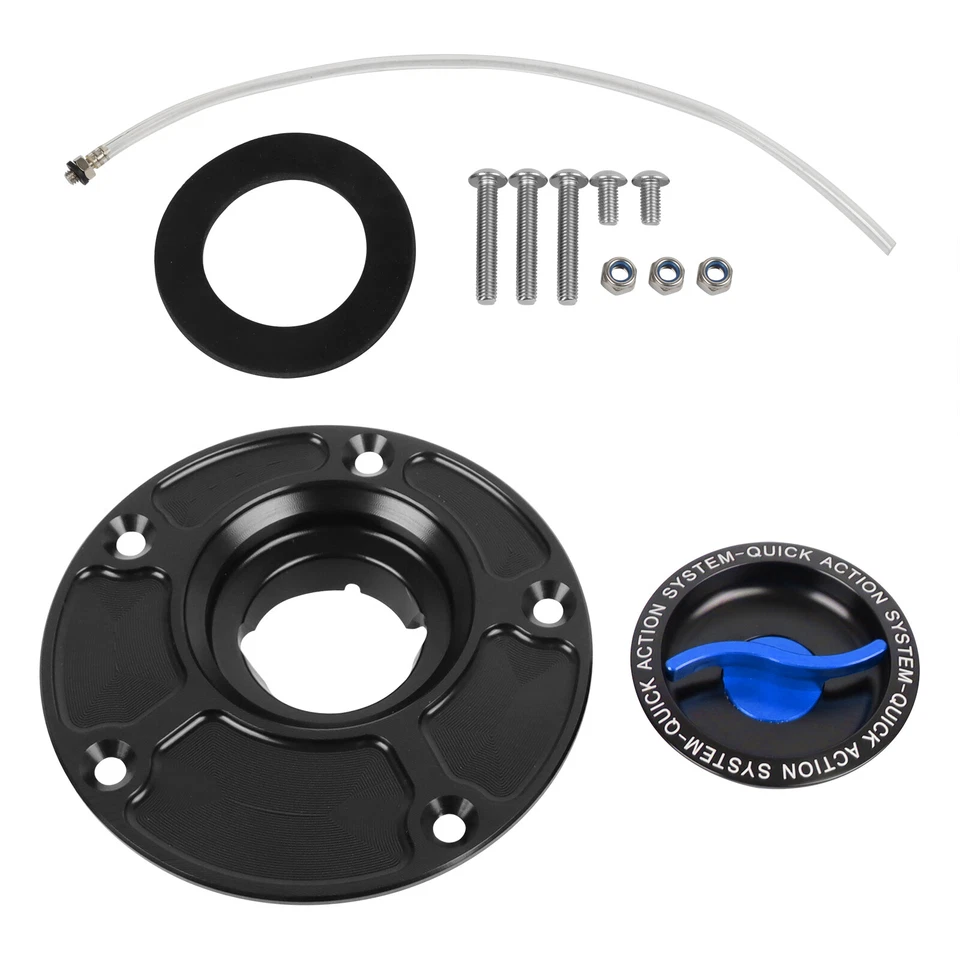 CNC Keyless Fuel Tank Gas Cap Cover Fit For Ducati MONSTER 620/695/750/1000/797  Foto 2 de 4