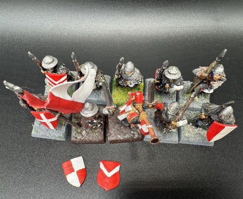 Bretonen Bretonnia Men at Arms Speer Metall Warhammer Fantasy - Picture 4 of 5