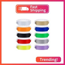 100pcs Vinyl Wristbands, Disposable Waterproof Wristbands (Multiple)
