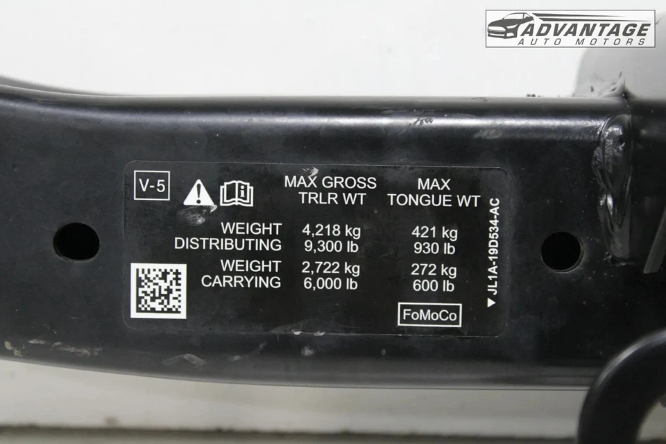 2018-2021 年林肯导航器 3.5 升后置发动机拖车 TOW TOW TOWING HITCH RAIL 原始设备制造商 — 第 4/4 张图片