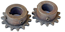 2 MARTIN SPROCKET GEAR INC 35BS15 3/4 Finished Bore 15 Teeth, Steel Material