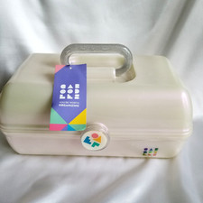 Caboodles Iridescent Mother of Pearl Color with Pink Glow Makeup Case New
