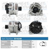 Meat & Doria Generator FüR Vw Polo 9N_ 1.4 16V 6N2 1.0 Lupo 6X1 6E1 1J1 1.6