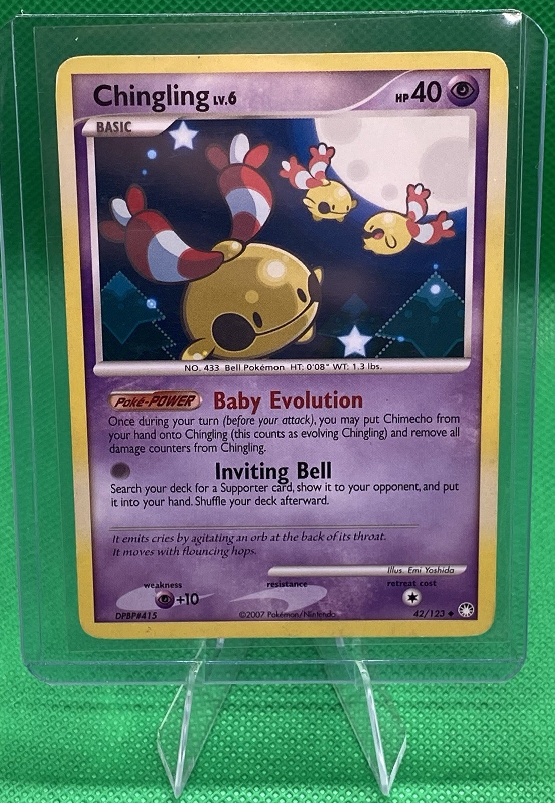 Chingling - Mysterious Treasures (MT) 42/123 Pokemon Trading Card Regular Print