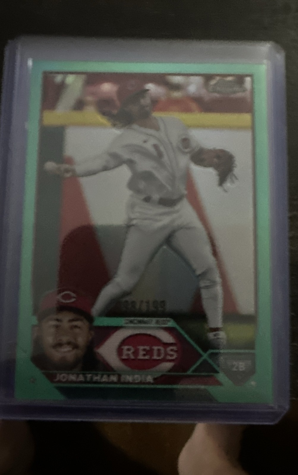 2023 Topps Chrome - Jonathan India #53 Aqua Refractor /199
