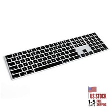 Silicone Keyboard Cover for Apple Magic for Magic Keyboard MQ052LL/A Black