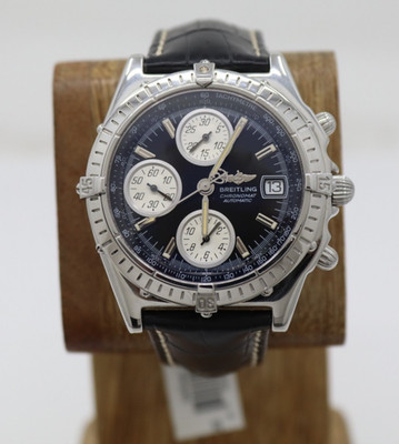 Breitling Chronomat Blackbird 38mm Black Chrono Dial Automatic Watch A13050.1