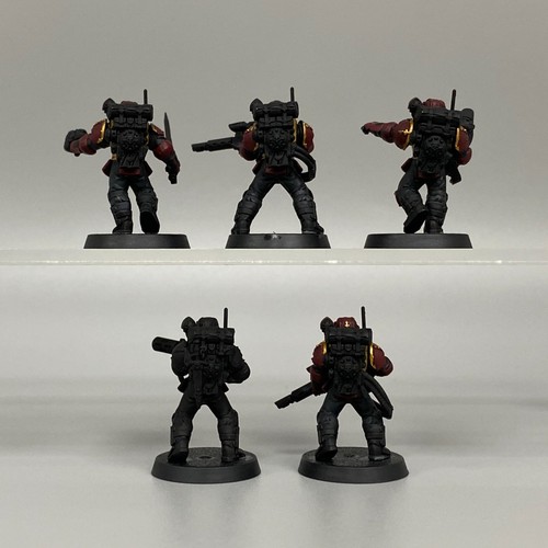 5 Figurines Astra Militarum Tempestus Scions Games Workshop 40K Escouade - Photo 3/3