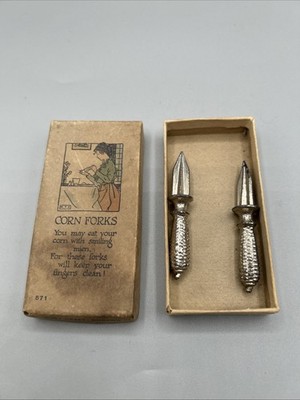 Vintage Rust Craft Boston Corn Forks (Set of 2) In Box - Household, Kitchen