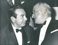 1957 President Harry Truman Middle East Beach Bond Press Vintage Photo 6x8