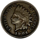 1904 Indian Head Cent Fine Condition Penny 1c Cent - 2249