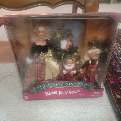 Holiday Sisters Barbie Kelly & Stacie Doll Gift Set 1998 Mattel 19809