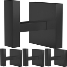 Towel Hooks Bathroom Matte Black Shower Stainless Steel Heavy Duty Coats 4 PCS