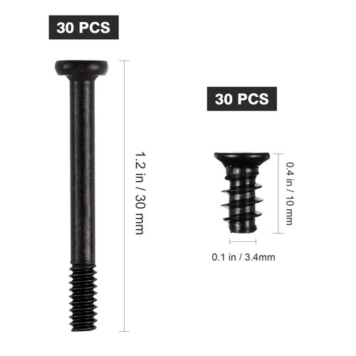 60Pcs Long Short Screws Computer Cooling Fan Mounting - 第 8/12 張圖片