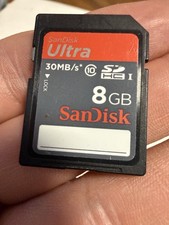 SanDisk Ultra 8GB, Class 30MB/s - SDHC UHS-I Card