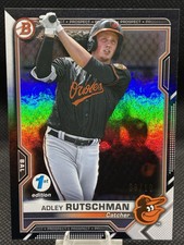  2021 Bowman First Edition Adley Rutschman #BFE-121 Black Foil  Refractor /10 🔥