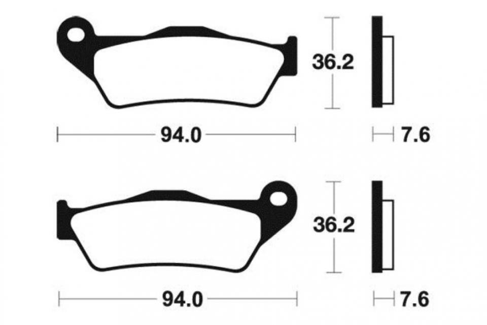 Plaquette de frein Brembo moto Husqvarna 410 TE friction stable et endurance