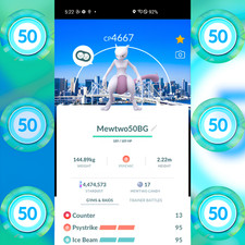 Mewtwo BG Tokyo Go Fest  Level 50  3 Moves Psystrike  Counter  Tr-de Go
