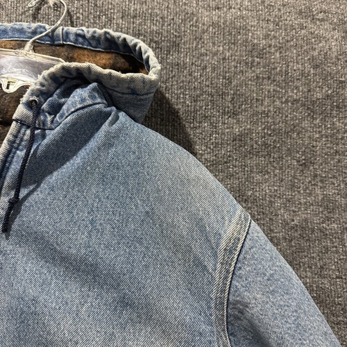 Vintage 90’s Carhartt Denim J08 DST Full Zip-Up Light Blue THRASHED Jacket Men’s - Bild 13 von 24