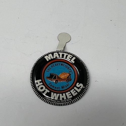 Hot Wheels Redline 1969 Copper Cement Mixer Heavyweights Button & Card Unpunched - Picture 8 of 14
