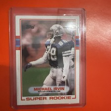 1989 Topps - Michael Irvin #383 Super Rookie HOF 