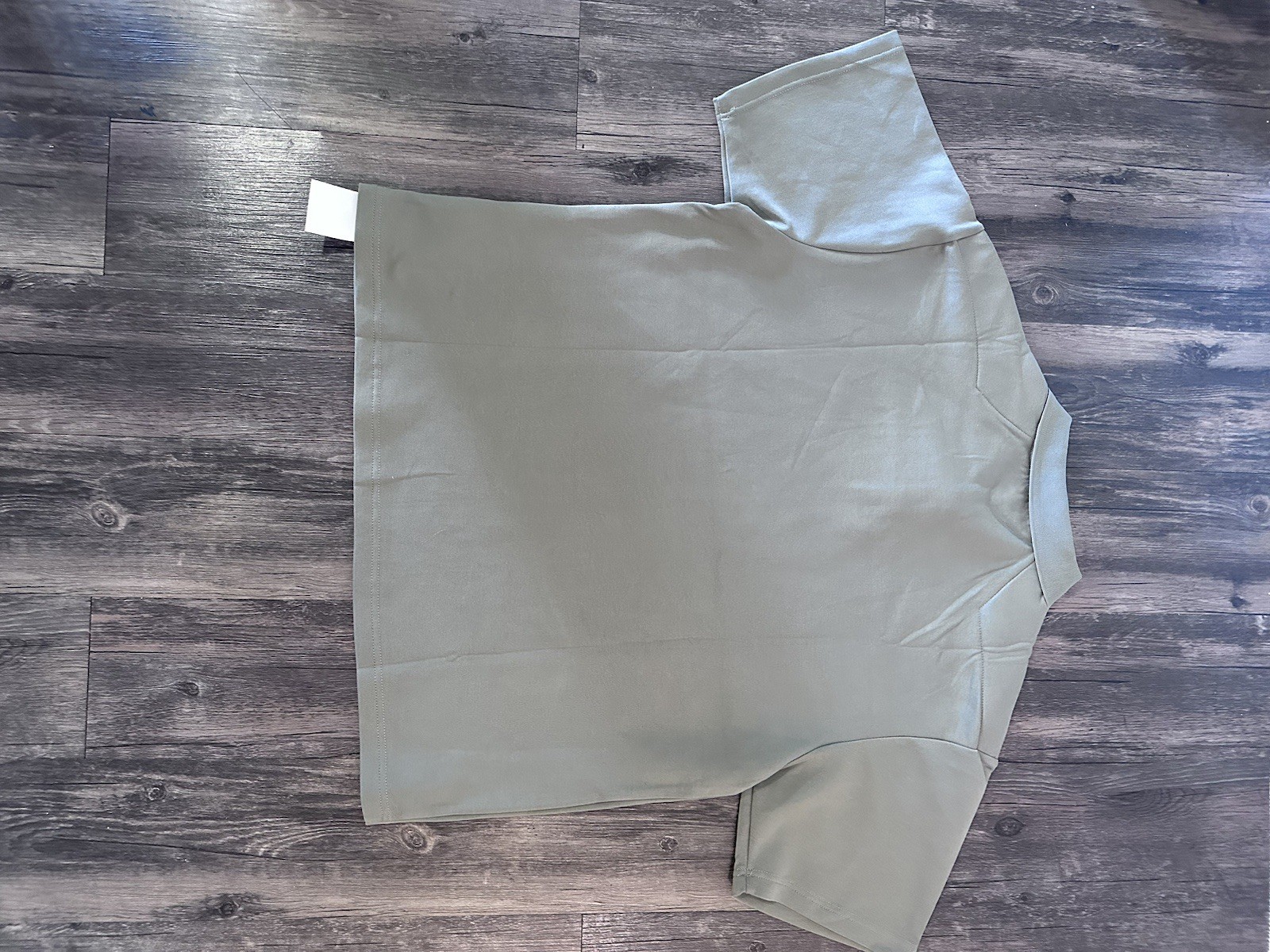 Martine Rose Padded Khaki Polo T Shirt