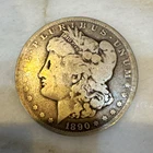 1890-CC Morgan Silver Dollar $1 Carson City Business Strike 90% Silver KM#110