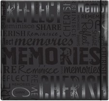 MBI Gloss Post Bound Album 12"X12" Memories - Black