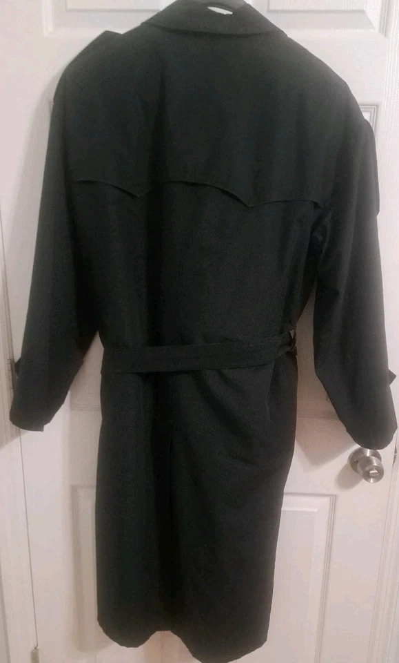 Vintage Christian Dior Mens Le Connaisseur Trench Coat Black Size 40L - Image 2 of 4
