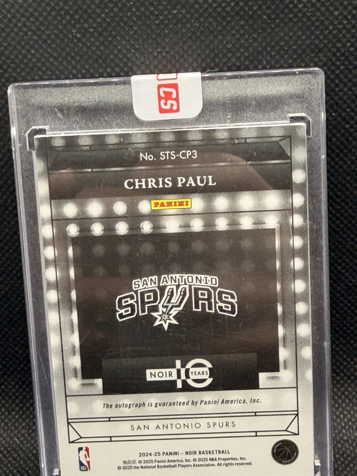2024 Panini Noir Chris Paul Showtime Auto #8/8 Clippers Spurs STS-CP3 eBay 1/1 view 6