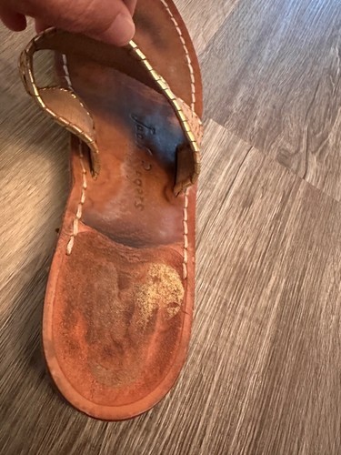 Jack Rodger’s cork tan flip flop sandals - Picture 3 of 6