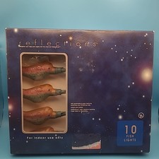 Vintage Reflections 10 Rainbow Trout Fish String Lights - Lot Of 3