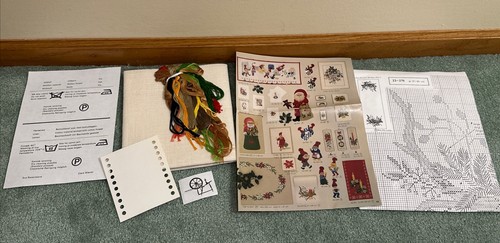 Eva Rosenstand Cross Stitch Linen Kit Christmas Runner Clara Waever NIP 23-279 - Picture 8 of 16