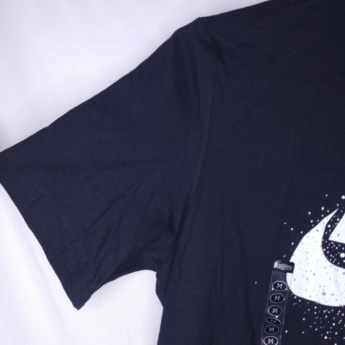 Nike T-Shirt Herren Medium schwarz gesprenkelt Swoosh Neu mit Etikett - Bild 3 von 12