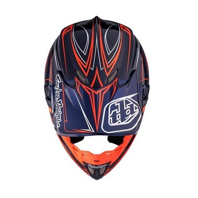 Troy Lee Designs SE4 Helmvisier (CF), Pinstripe, navy