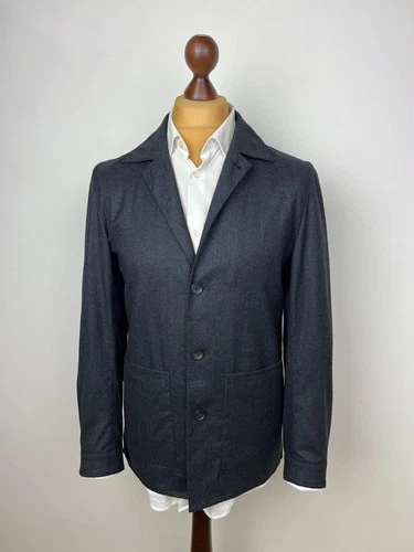 SUITSUPPLY x Vitale Barberis Pure Flannel Wool Collared Shirt-Jacket 36US46IT - product listing photo